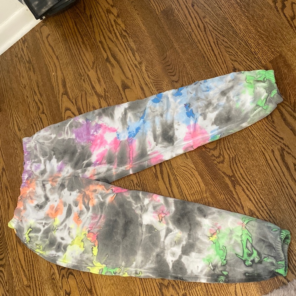 Tie dye kids large sweatpants